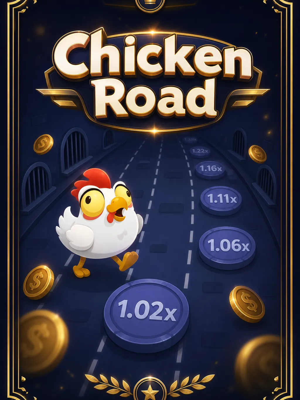 Chicken Road Oyunu - Tavuk Yükselen Çarpanla Yolu Geçiyor